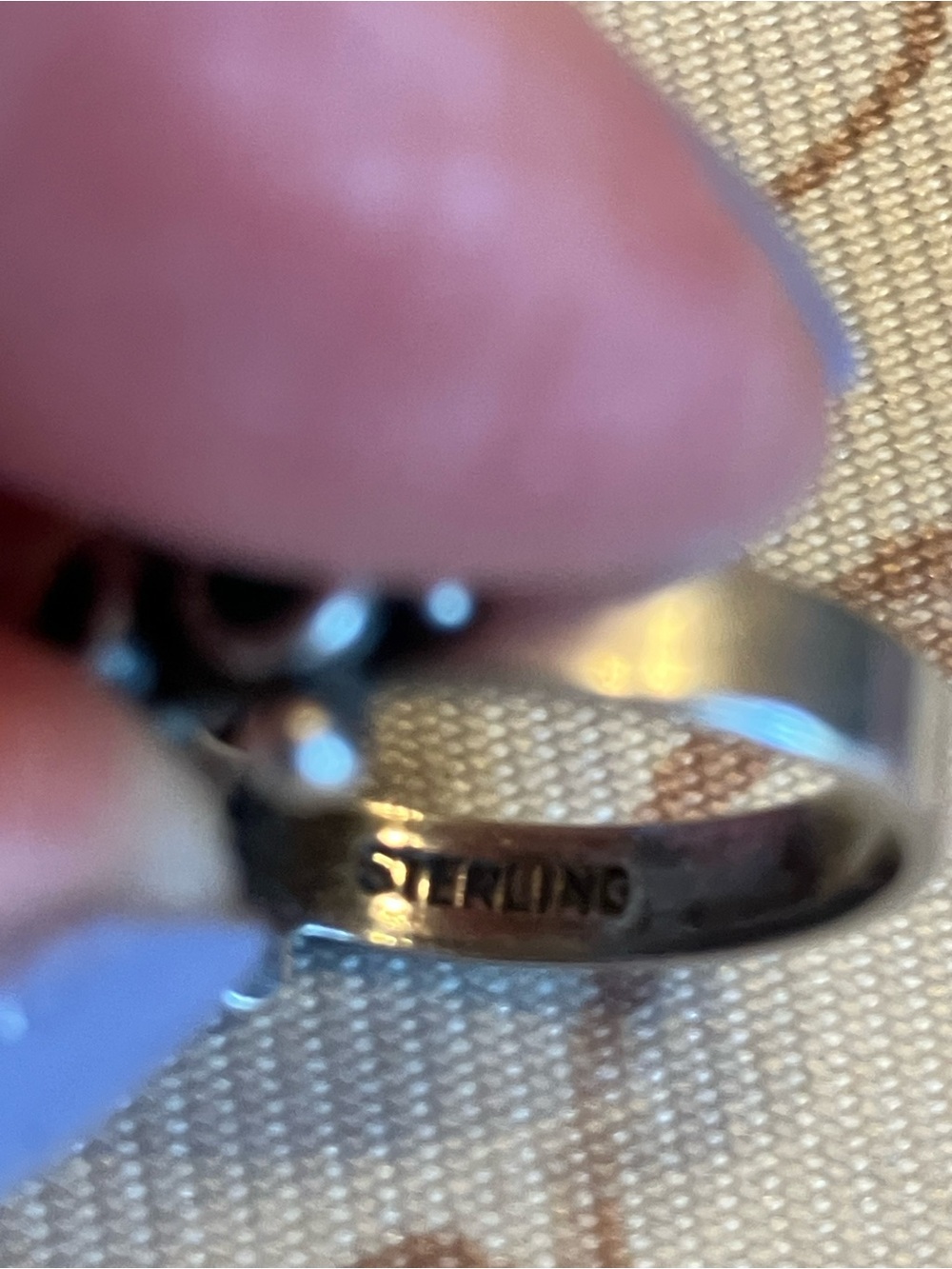 VINTAGE STERLING SILVER NATIVE AMERICAN RING STAMPED - Picture 8 of 9
